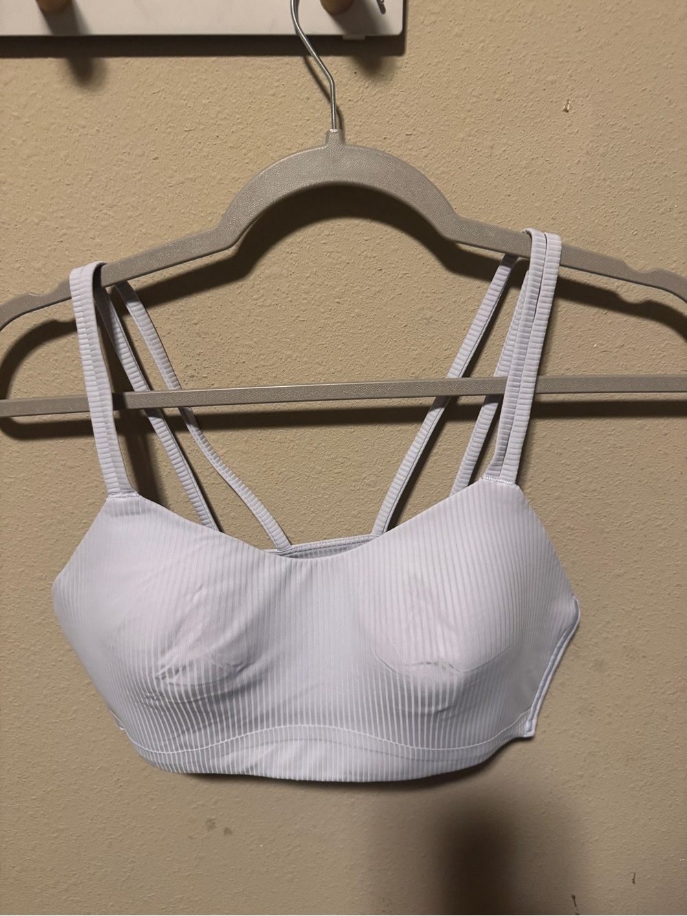 Seamless Lite Blue Ribbed Bralette - Women Lululemon Like a Cloud